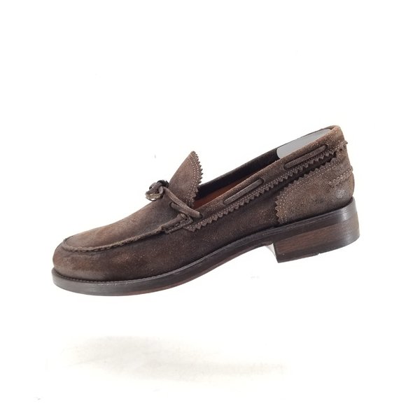 TREMP ITALY Men's Split Toe Oxford Shoes Brown Leather  Size 10 M - Picture 5 of 8